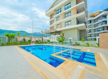 Bargain! Inexpensive beautiful furnished apartment 1+1, 55m², in a residence with facilities, Oba, Alanya ID-15868 фото-19