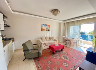 Cozy furnished apartment 1+1, 55m², overlooking the Mediterranean Sea, 50 meters from the beach, Kargicak, Alanya ID-15869 фото-2