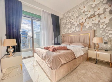 Новая квартира с одной спальней, 50м², в комфортабельном комплексе, в 550м от моря в районе Тосмур, Алания ID-15895 фото-8