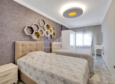 Luxurious view apartment 3+1, 155m², with a stylish interior, on the first coastline, Kestel, Alanya ID-15917 фото-7