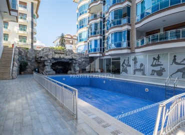 Luxurious view apartment 3+1, 155m², with a stylish interior, on the first coastline, Kestel, Alanya ID-15917 фото-19