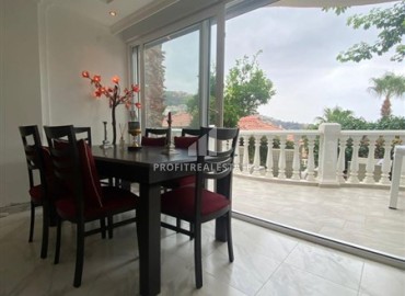 Furnished villa in a classic style 2+1, 145m², with a separate kitchen and sea views, Sugozu, Alanya ID-15928 фото-5
