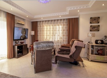 Elegant furnished apartment 2+1, 120m², with a large glazed balcony and sea views, Mahmutlar, Alanya ID-15940 фото-2