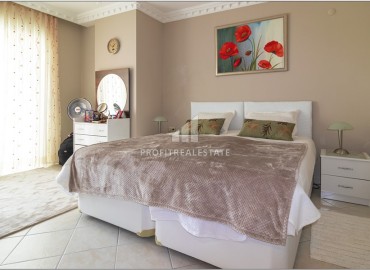 Elegant furnished apartment 2+1, 120m², with a large glazed balcony and sea views, Mahmutlar, Alanya ID-15940 фото-9