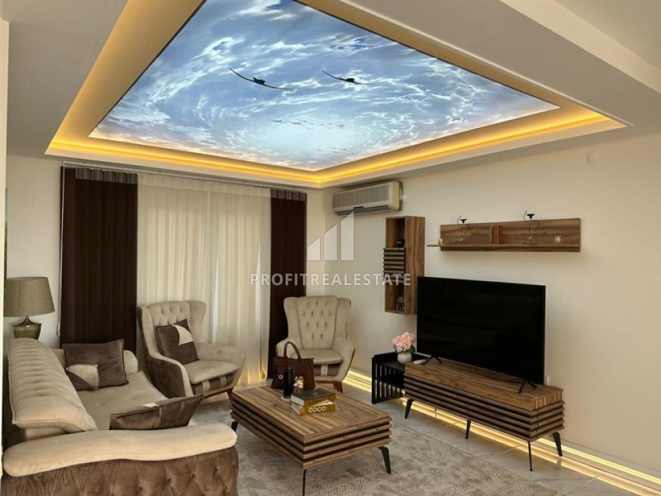 Меблированная вилла 190м², с тремя спальнями и стильным дизайнерским интерьером, Каргыджак, Аланья ID-15963 фото-1
