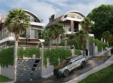 Investment project: 4+1 villas under construction, with private facilities, Kargicak, Alanya ID-15976 фото-2