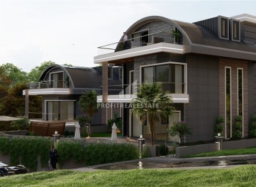 Investment project: 4+1 villas under construction, with private facilities, Kargicak, Alanya ID-15976 фото-4