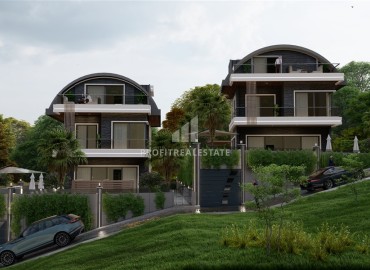 Investment project: 4+1 villas under construction, with private facilities, Kargicak, Alanya ID-15976 фото-7