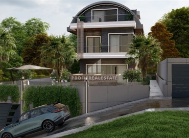 Investment project: 4+1 villas under construction, with private facilities, Kargicak, Alanya ID-15976 фото-10