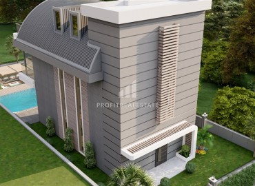 Investment project: 4+1 villas under construction, with private facilities, Kargicak, Alanya ID-15976 фото-13