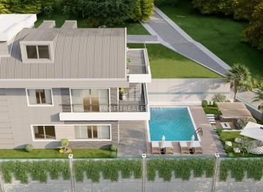 Investment project: 4+1 villas under construction, with private facilities, Kargicak, Alanya ID-15976 фото-16