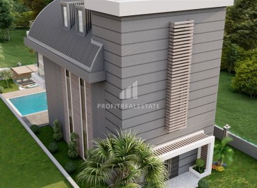 Investment project: 4+1 villas under construction, with private facilities, Kargicak, Alanya ID-15976 фото-19