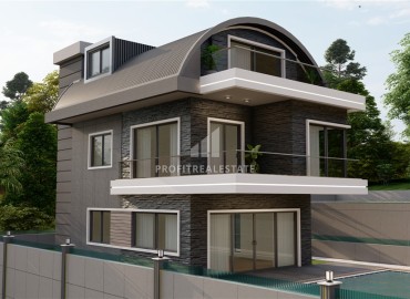 Investment project: 4+1 villas under construction, with private facilities, Kargicak, Alanya ID-15976 фото-20