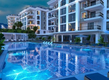 Three bedroom apartment 120 m², in a beautiful new residential residence with facilities, Oba, Alanya ID-15978 фото-9