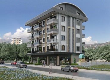 Компактная двухкомнатная квартира, 39м² в новом комплексе с инфраструктурой в 450м от моря в Каргыджаке, Алания ID-15989 фото-1