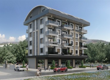 Compact one-bedroom apartment, 39m² in a new residence with facilities 450m from the sea in Kargicak, Alanya ID-15989 фото-2