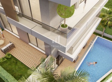 Linear and two-level apartment of the developer 89-211m², 450 meters from the sea, in a residence with facilities, Oba, Alanya ID-16001 фото-12