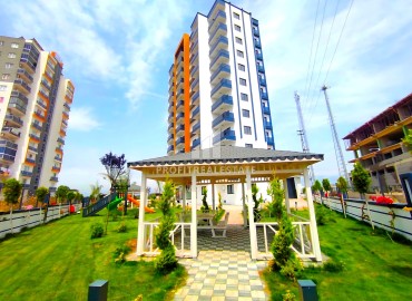 Стильная двухкомнатная квартира, 65м², с видом на море в комфортабельном комплексе в Мерсине, район Каргыпынары ID-14791 фото-16