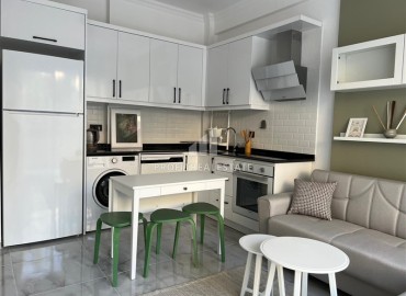 Profitable proposition! Inexpensive stylish apartment with furniture, 1+1, 48m², in a residence with facilities, Avsallar, Alanya ID-16032 фото-5