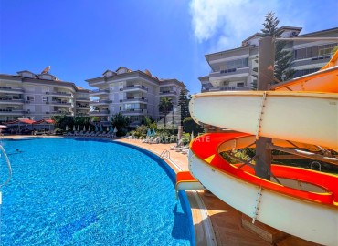 Exquisite furnished apartment 3+1, 168m², with glazed balconies, in a residence with facilities in Oba, Alanya ID-16044 фото-17