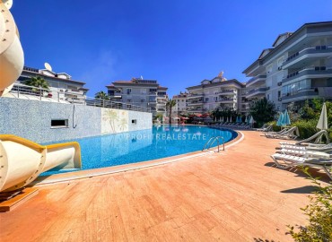 Exquisite furnished apartment 3+1, 168m², with glazed balconies, in a residence with facilities in Oba, Alanya ID-16044 фото-18