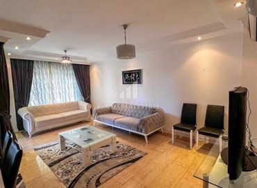 Elegant furnished apartment with glazed balcony, 2+1, 120m², in a residence with facilities, Cikcilli, Alanya ID-16046 фото-3