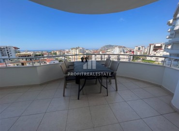 View furnished apartment 2+1, 125m², with sea views, for residence permit, in a residence with facilities, Cikcilli, Alanya ID-16053 фото-15