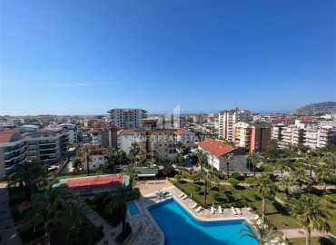 View furnished apartment 2+1, 125m², with sea views, for residence permit, in a residence with facilities, Cikcilli, Alanya ID-16053 фото-17