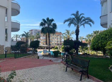 View furnished apartment 2+1, 125m², with sea views, for residence permit, in a residence with facilities, Cikcilli, Alanya ID-16053 фото-18
