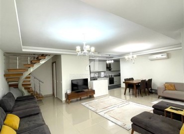 Bright, stylish furnished duplex 2+1, 120 m², in a modern residence with facilities, Hurma, Antalya ID-16057 фото-2
