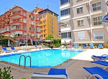 Меблированные апартаменты в комплексе с бассейном в 200 метрах от Средиземного моря  центральной части Махмутлара 50 кв.м. ID-1240 фото-28
