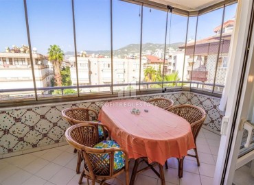 Charming one bedroom penthouse 75 m² with a glazed balcony, 300 meters from the sea, Oba, Alanya ID-16079 фото-13