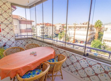 Charming one bedroom penthouse 75 m² with a glazed balcony, 300 meters from the sea, Oba, Alanya ID-16079 фото-14