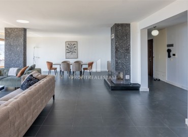 Потрясающая трехкомнатная квартира с дизайнерским интерьером, 125м², и великолепным видом; Алания, Оба ID-16083 фото-2