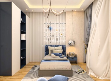 Апартаменты с двумя спальнями, 115м², в комплексе премиум класса на начальном этапе строительства в Мезитли, Мерсин ID-16098 фото-11
