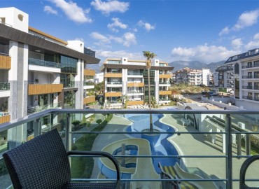 Luxurious furnished apartment 2+1, 134 m², for residence permit, in a residence with facilities, Oba, Alanya ID-16100 фото-15