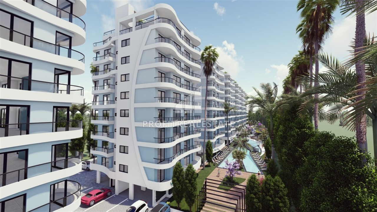 Инвестиционный проект: апартаменты 75-145м² в фешенебельном жилом комплексе с бизнес-центром, Лонг-Бич, Искеле, Северный Кипр ID-16125 фото-2