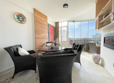 Фешенебельные светлые апартаменты 2+1, 110м², с джакузи и застекленными балконами, в 500 метрах от моря, Тосмур, Аланья ID-16152 фото-19