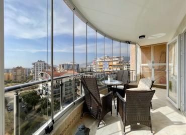 Luxurious bright apartment 2+1, 110 m², with a jacuzzi and glazed balconies, 500 meters from the sea, Tosmur, Alanya ID-16152 фото-20
