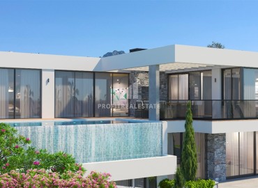 Private elegant villas 6+1, 410m² with facilities under construction in Arapkoy area, Kyrenia, Northern Cyprus ID-16160 фото-2