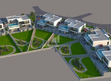 Private elegant villas 6+1, 410m² with facilities under construction in Arapkoy area, Kyrenia, Northern Cyprus ID-16160 фото-3