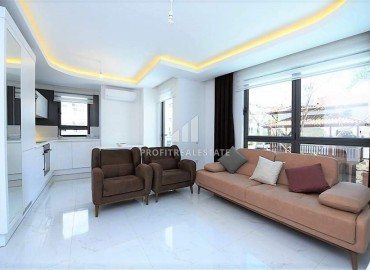 Luxurious two bedroom apartment with a stylish, bright interior, for a residence permit, in the center of Alanya ID-16188 фото-3