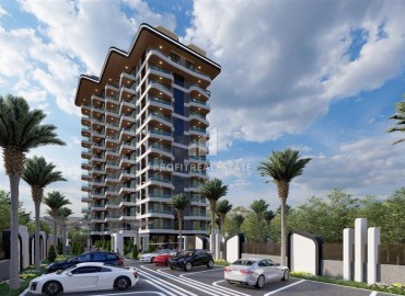 One-bedroom apartment at the final stage of construction, 400 m from the sea, in a new building with facilities, Mahmutlar, Alanya ID-16203 фото-3