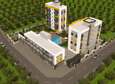 Апартаменты 2+1, 74м², на финальной стадии строительства, в новой резиденции с инфраструктурой, Алтынташ, Анталья ID-16209 фото-12