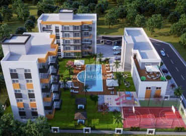 Апартаменты 2+1, 74м², на финальной стадии строительства, в новой резиденции с инфраструктурой, Алтынташ, Анталья ID-16209 фото-17