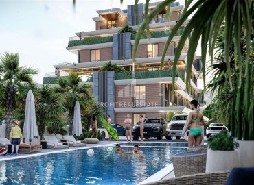 Проект для ваших инвестиций в Анталии: апартаменты 1+1, 41м², с террасами, личными бассейнами и садами в Аксу, Алтынташ ID-16212 фото-10