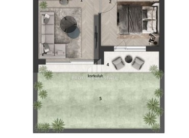 Проект для ваших инвестиций в Анталии: апартаменты 1+1, 41м², с террасами, личными бассейнами и садами в Аксу, Алтынташ ID-16212 фото-14