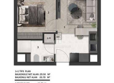 Проект для ваших инвестиций в Анталии: апартаменты 1+1, 41м², с террасами, личными бассейнами и садами в Аксу, Алтынташ ID-16212 фото-15