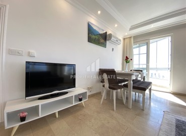 Elegant furnished apartment 2+1, 90 m², with sea views and glazed balconies, Tosmur, Alanya ID-16243 фото-2