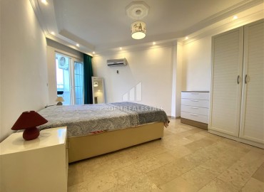 Elegant furnished apartment 2+1, 90 m², with sea views and glazed balconies, Tosmur, Alanya ID-16243 фото-10